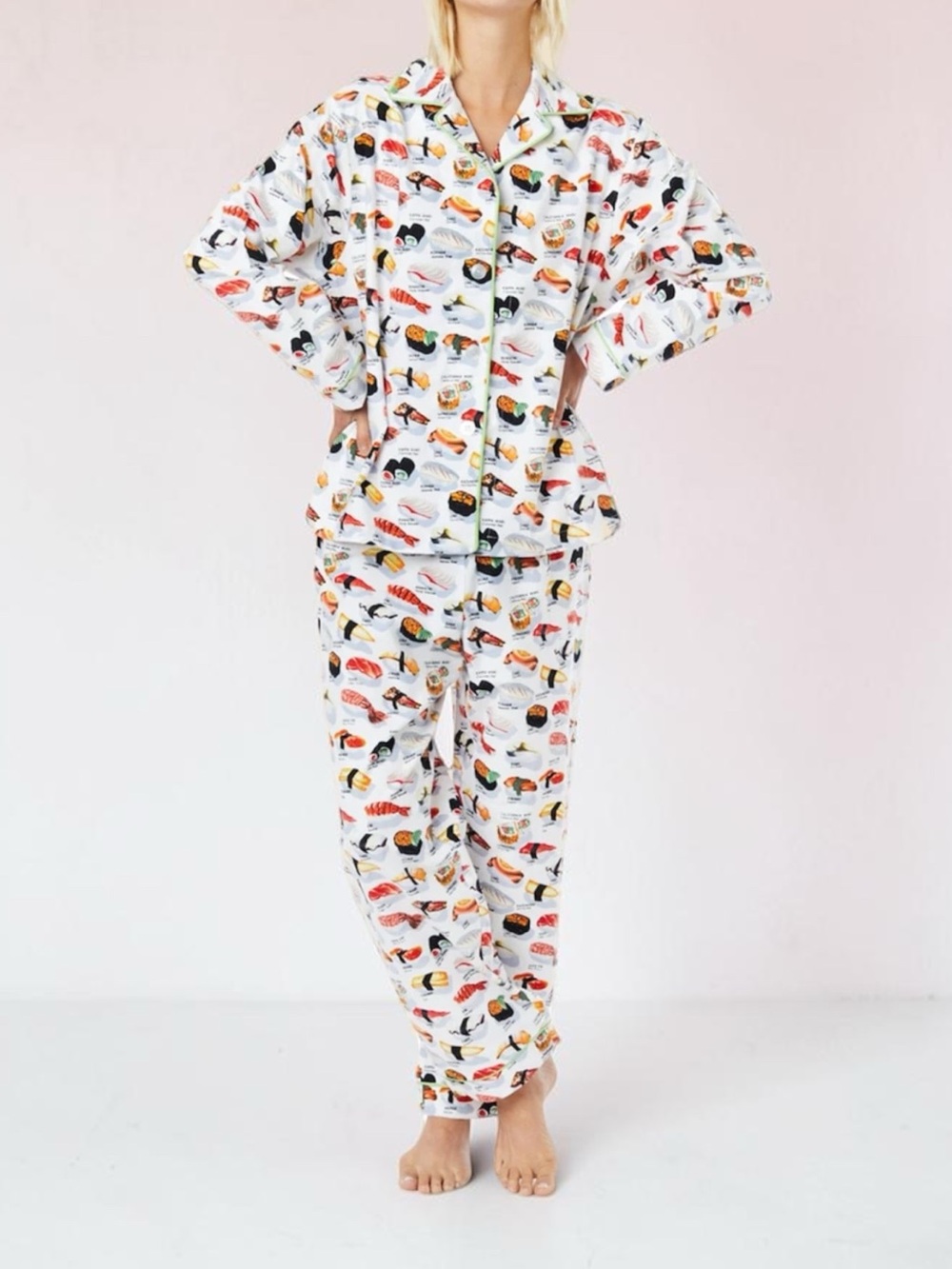 The Cats Pajamas Sushi Print Flannel Pajamas | XS
NWT